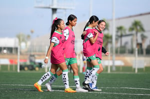 Alexia Valenzuela, Audrey Vélez, Nadia Jiménez, Melany Cazar | Santos Laguna vs Atlético de San Luis femenil sub 18