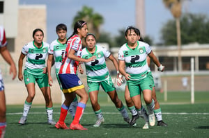 Frida Cussin, Layda Fernandez, Britany Hernández, Yessenia N | Santos Laguna vs Atlético de San Luis femenil sub 18