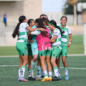 Tania Baca, Brenda Saldaña, Ailin Serna, Ana Piña, Frida Cus | Santos Laguna vs Atlético de San Luis femenil sub 18