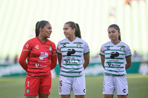Hannia De Avila, Daniela Delgado, Karyme Martínez, Alexxandr | Santos Laguna vs FC Juárez femenil, jornada 16