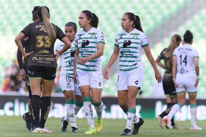 Karyme Martínez, Lourdes De León | Santos Laguna vs FC Juárez femenil, jornada 16