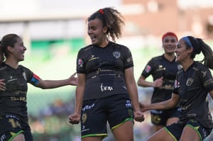 Celebra gol Curiel, Alejandra Curiel | Santos Laguna vs FC Juárez femenil, jornada 16