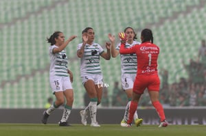 Celebran gol de Alexia, Hannia De Avila, Karyme Martínez, Lo @tar.mx
