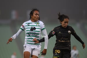 Mariela Jiménez, Karla Zempoalteca | Santos Laguna vs FC Juárez femenil, jornada 16
