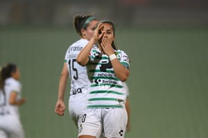 festejo gol de Peraza, Cinthya Peraza | Santos Laguna vs FC Juárez femenil, jornada 16