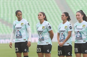 Maria Gordillo, Yashira Barrientos, Marcela Valera | Santos Laguna vs León femenil J5