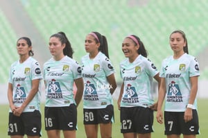 Mayalu Rausch, Maria Gordillo, Sandra Camacho, Madeleine Pas | Santos Laguna vs León femenil J5