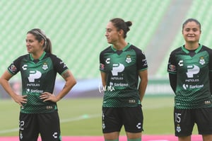 Stephanie Soto, Sheila Pulido, Lourdes De León | Santos Laguna vs León femenil J5