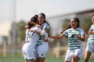 Festejo de gol, Judith Felix, Frida Cussin, Ailin Serna, Jud | Santos vs Mazatlán J12 C2022 Liga MX