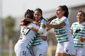 Festejo de gol, Judith Felix, Ailin Serna, Frida Cussin, Jud | Santos vs Mazatlán J12 C2022 Liga MX