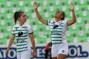 Daniela Delgado, Alexia Villanueva | Santos vs Mazatlán J17 C2022 Liga MX femenil