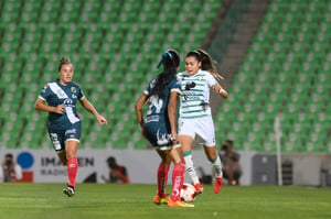 Alexxandra Ramírez, Mirelle Arciniega | Santos vs Puebla J14 A2022 Liga MX femenil