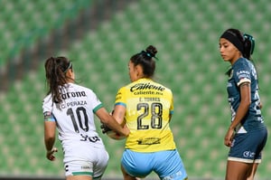 Cinthya Peraza, Evelyn Torres | Santos vs Puebla J14 A2022 Liga MX femenil