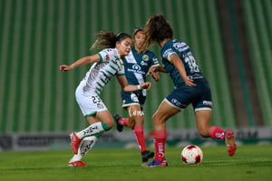 Alexxandra Ramírez, María López | Santos vs Puebla J14 A2022 Liga MX femenil