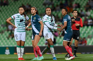 Alexxandra Ramírez, Mariela Jiménez, Jacquelyn Kosegarten | Santos vs Puebla J14 A2022 Liga MX femenil
