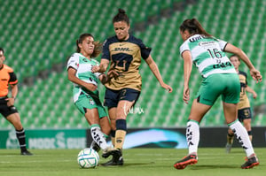Stephanie Ribeiro, Priscila Padilla, Brenda López | Santos Laguna vs Pumas UNAM J7 A2022 Liga MX femenil
