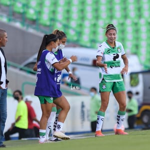 Celebración de gol, Lia Romero | Santos Laguna vs Querétaro J1 A2022 Liga MX femenil