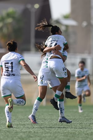festejo de gol, Paulina Peña | Santos vs Tigres J16 C2022 Liga MX