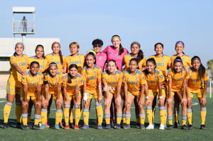 Equipo Tigres UANL femenil sub 18, Angela Cadena, Alexa Guti | Santos Laguna vs Tigres femenil sub 18 J8