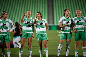 Brenda León, Lia Romero, María Yokoyama | Santos  Laguna vs Cruz Azul Liga MX Femenil J15