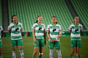 María Yokoyama, Daniela Delgado, Natalia Miramontes, Alexxan | Santos  Laguna vs Cruz Azul Liga MX Femenil J15