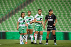 María Yokoyama, Cinthya Peraza | Santos  Laguna vs Cruz Azul Liga MX Femenil J15