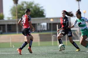 Mariana Aceves, Paola Vidal, Daniela Meza | Santos vs Atlas J10 C2023 Liga MX
