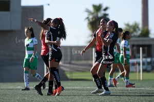 celebran gol, Valeria González | Santos vs Atlas J10 C2023 Liga MX