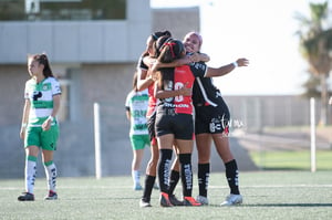 celebran gol, Ashley López, Karla López, Valeria González | Santos vs Atlas J10 C2023 Liga MX