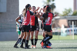 celebran gol, Ashleen Carrillo, Valeria González @tar.mx