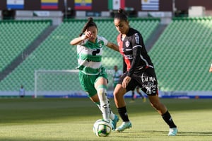 Natalia Miramontes, Marcia García | Santos Laguna vs Atlas FC J11 C2023 Liga MX femenil