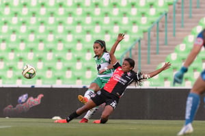Brenda Ceren, Cinthya Peraza | Santos Laguna vs Atlas FC J11 C2023 Liga MX femenil