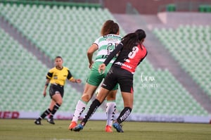 María Pérez, Alejandra Curiel | Santos Laguna vs Atlas FC J11 C2023 Liga MX femenil
