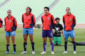 Angélica Torres, Christian Jaramillo, Casandra Montero, Blan | Santos vs Chivas femenil