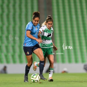 Daniela Delgado, Casandra Montero | Guerreras del Santos Laguna vs Chivas de Guadalajara J3 C2023 Liga MX femenil