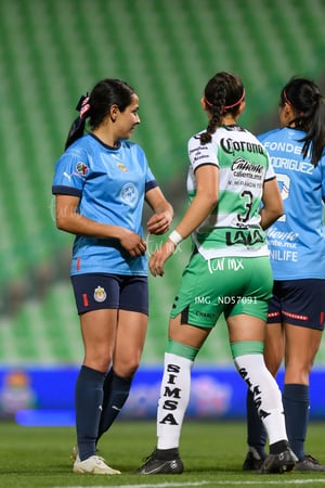 Natalia Miramontes, Damaris Godínez | Guerreras del Santos Laguna vs Chivas de Guadalajara J3 C2023 Liga MX femenil