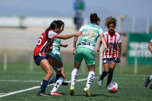 María De León, Joanna Aguilera, Dana Sandoval | Santos Laguna vs Chivas sub 19