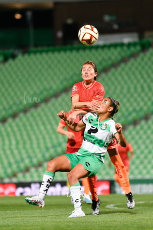Alexia Villanueva, Sumiko Gutiérrez | Santos vs FC Juárez J13 C2023 Liga MX femenil