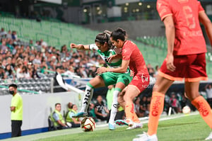 Perla Navarrete, Alexxandra Ramírez | Santos vs FC Juárez J13 C2023 Liga MX femenil
