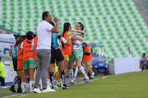 celebra gol, Luisa De Alba | Santos vs Rayadas del Monterrey