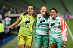 Luisa De Alba, Karol Contreras, Cynthia Rodríguez | Santos vs Rayadas del Monterrey