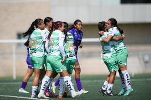 festejo de gol, Paulina Peña, Judith Félix | Santos vs Rayadas del Monterrey sub 19