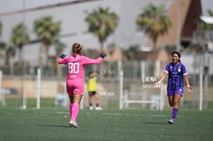 festejo de gol, Sandra Guillermo | Santos vs Rayadas del Monterrey sub 19