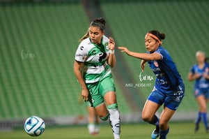 Sahiry Cruz, Alexxandra Ramírez | Santos vs Necaxa J8 C2023 Liga MX femenil