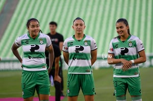Priscila Padilla, Natalia Miramontes, Alexxandra Ramírez | Santos Laguna vs Puebla Liga MX femenil