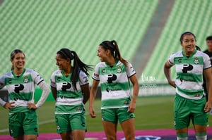 Brenda León, Lia Romero, Sheila Pulido, María Yokoyama | Santos Laguna vs Puebla Liga MX femenil