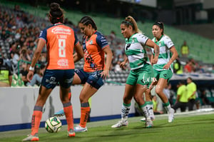 Alexia Villanueva, Dulce Martínez | Santos Laguna vs Puebla Liga MX femenil