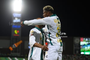 festejo de gol, Emerson Rodríguez | Santos vs Pumas UNAM