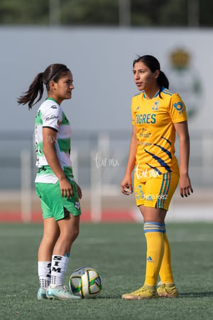 Ana Salas, Maika Albéniz | Santos vs Tigres J13 C2023 Liga MX