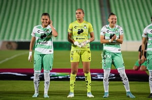 Karol Contreras, Natalia Miramontes, Alexxandra Ramírez | Santos vs Tigres femenil